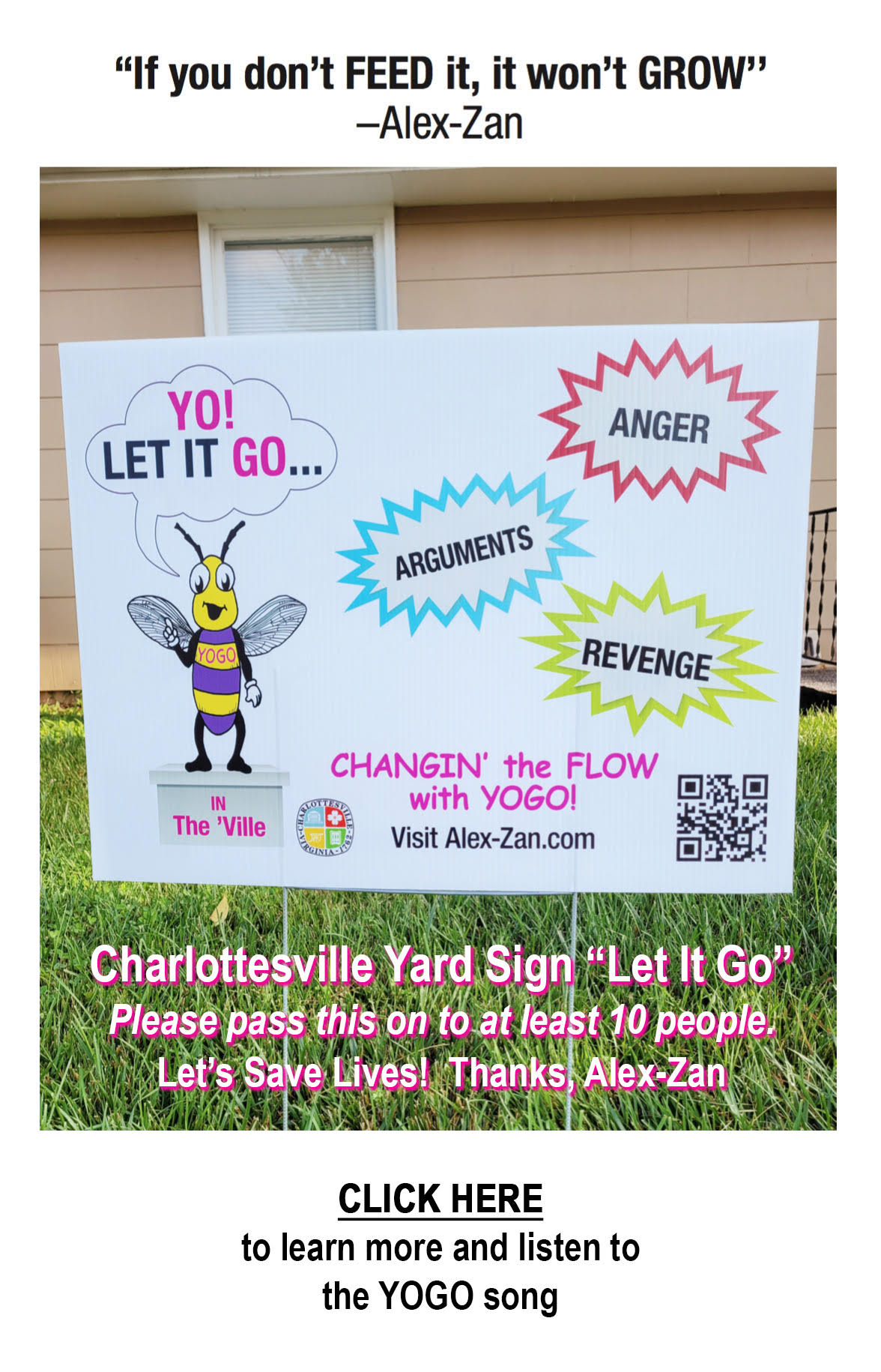 YOGO yard sign